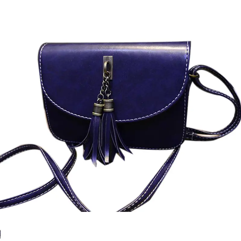 Best Sold Luxury Shining Women Bag Leather Tassels Crossbody Hbag Satchel Messenger Bag Crossbody Clutch 2