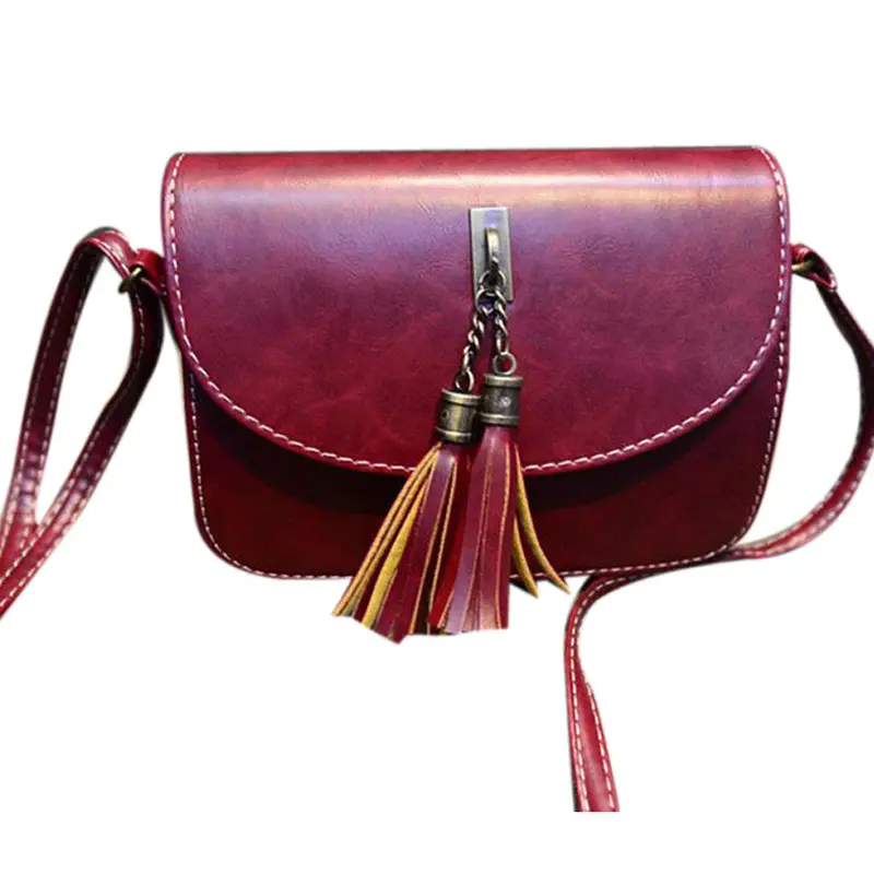 Best Sold Luxury Shining Women Bag Leather Tassels Crossbody Hbag Satchel Messenger Bag Crossbody Clutch 4