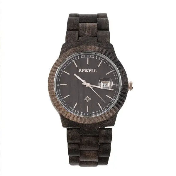 Bewell W112adress Watch Wooden Quartz Watch With Calendar Display Bangle Natural Wood Watches Gifts Relogio 1