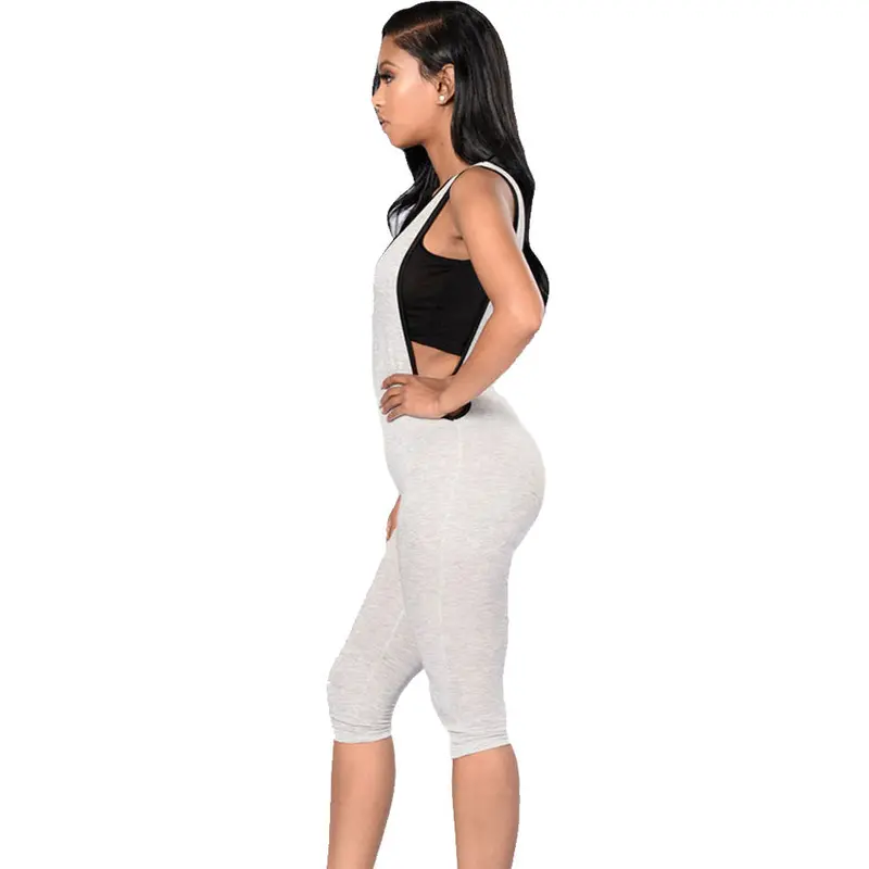 Big Armholes Spandex Elastic Fitness Jumpsuit Off Shoulder Skinny Bodycon Jumpsuit Rompers 3