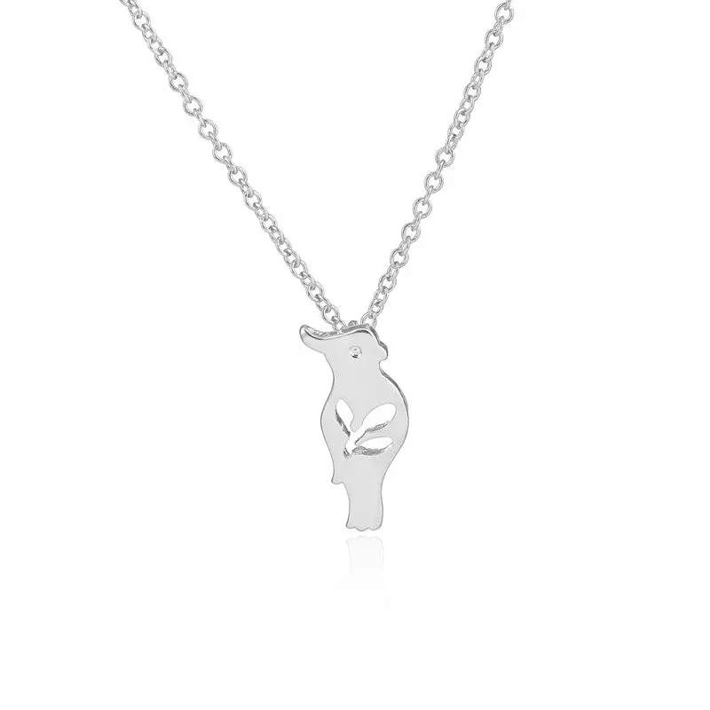 Bird Jewelry Cute Tiny Gold Parrot Necklace Bridesmaid Necklaces Unique Gifts N110 2