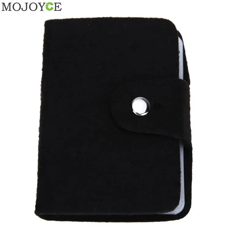 Black Business Cards Wallet Simplle Bag High Capacity Bank Credit Card Id Card Holder Pouch Case Bag Wallet Holder Money Bags 1