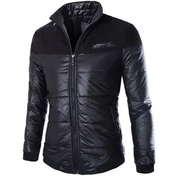 Black Color Jacketsdowns Jackets Outwears Slim Fit Casual Downparkas Warm Jackets 1