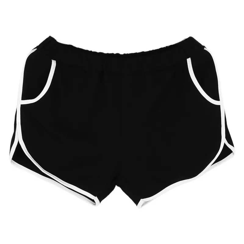 Black Leisure Women Shorts Fitness Beach Women Short Femme Stretch Pantalones 1