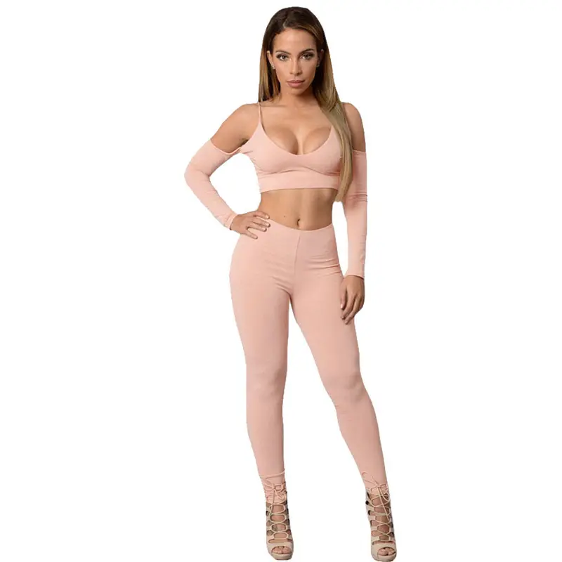 Black Off Shoulder Long Sleeve Jumpsuit Bodycon Sexy Club Jumpsuit Long Pants Two Piece Jumpsuit For Romper 62001 1