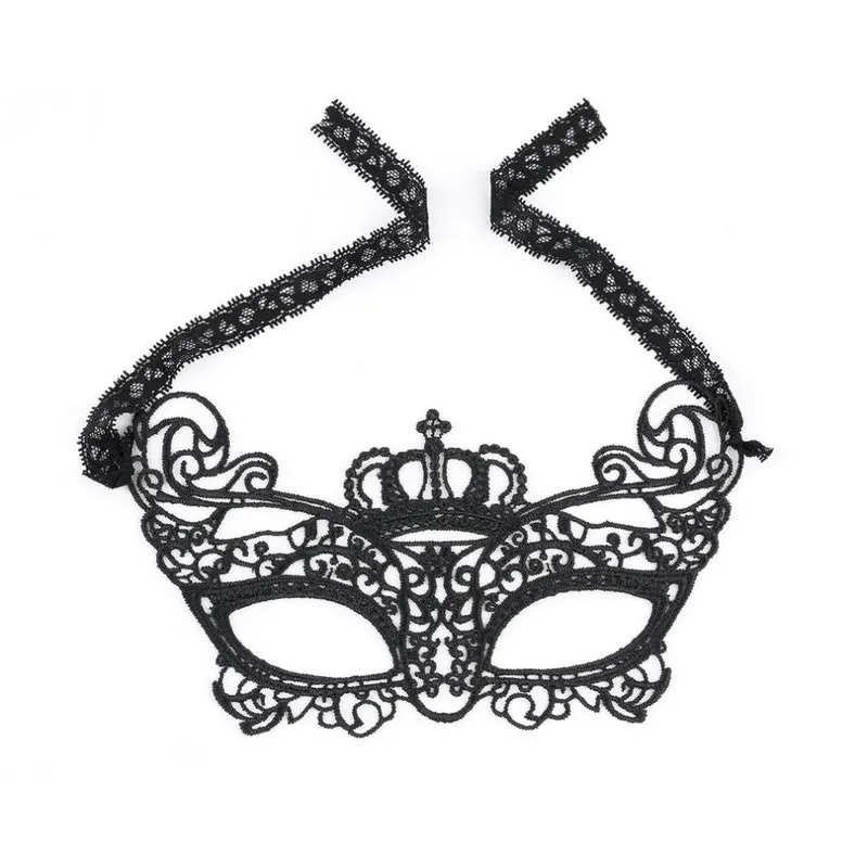 Black Sexy Lady Lace Mask Eye Mask For Masquerade Ball Party Halloween Costume Great Props Mardi Gras Celebration 1