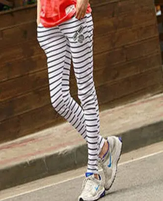 Black White Zebra Striped Sweatpants Women Ladies Cotton Sport Pants With Drawstring Pants Casual Trousers J2108 1