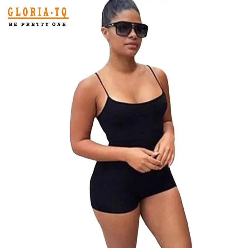 Blackpurplewhite Bodycon Rompers Jumpsuit Shorts With Strap Backless Playsuit Overalls 64035 4