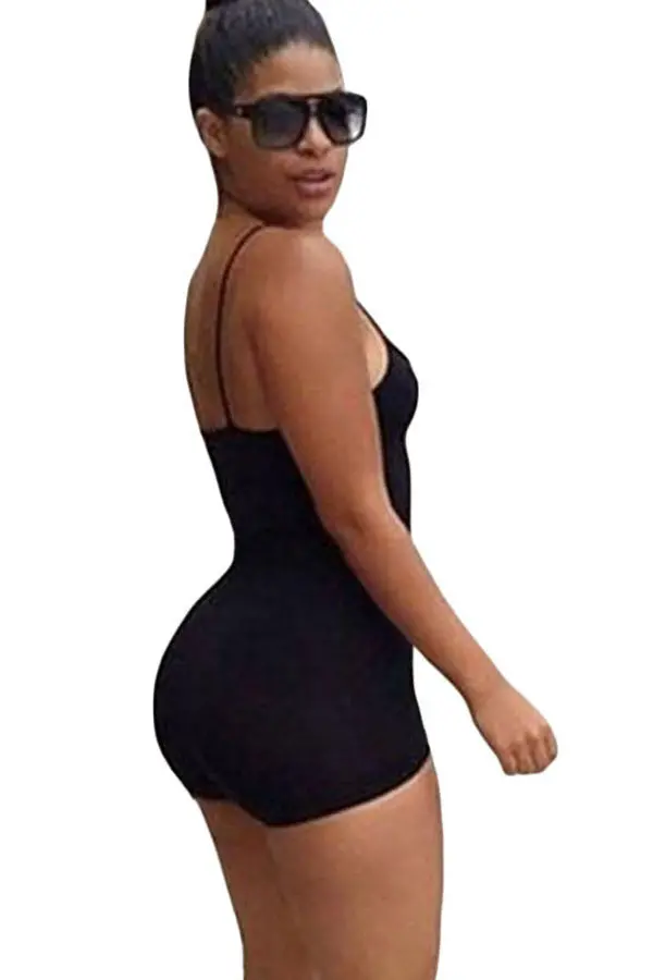 Blackpurplewhite Bodycon Rompers Jumpsuit Shorts With Strap Backless Playsuit Overalls 64035 5