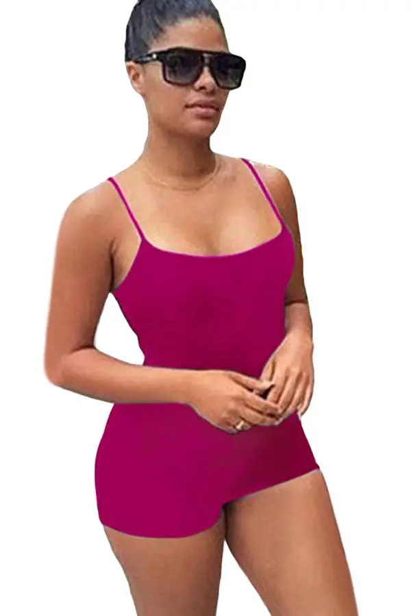 Blackpurplewhite Bodycon Rompers Jumpsuit Shorts With Strap Backless Playsuit Overalls 64035 6