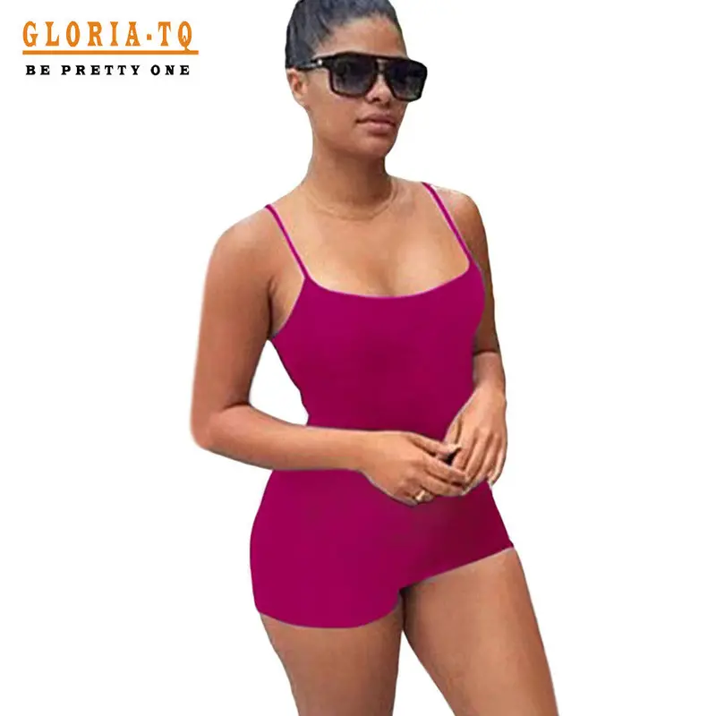 Blackpurplewhite Bodycon Rompers Jumpsuit Shorts With Strap Backless Playsuit Overalls 64035 7
