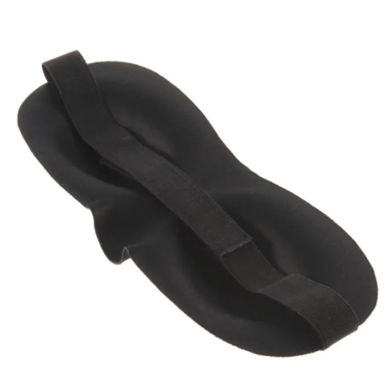 Blindfold Sleeping Travel Rest Black Sponge Goggles Soft Polyester Eye Mask Shade Nap Cover 1