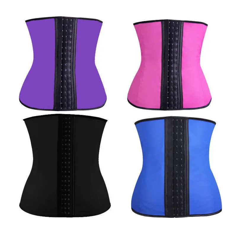 Body Shaper Underbust Steel Bone Waist Training Corset Waist Trainer Latex Waist Cincher Corset Slim Belt Rubber Shapewear 4