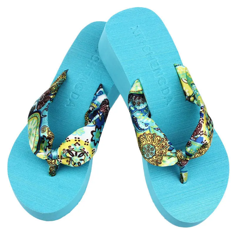 Bohemia Women Flip Flops Platform Wedges Women Sals Woman Flip Slippers Beach Platform Slippers Shoes 10