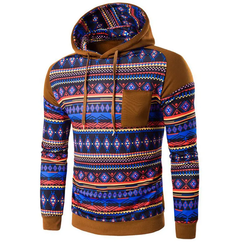 Boho Hooded Sweatshirt – Unisex Bomber-Style Lightweight Jacket