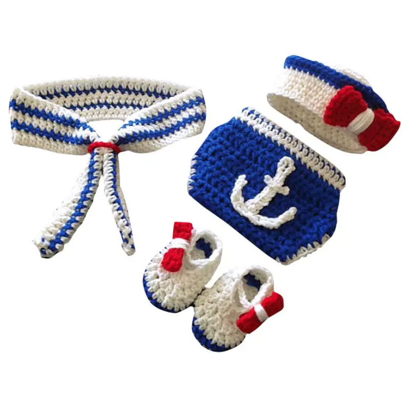 Born Baby Girls Boys Crochet Knit Costume Po Pography Prop Baby Po Props 1
