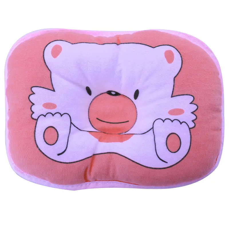 Born Baby Pillow Infant St Neck Support Print Bear Head Shape Baby Shaping Pillow 1