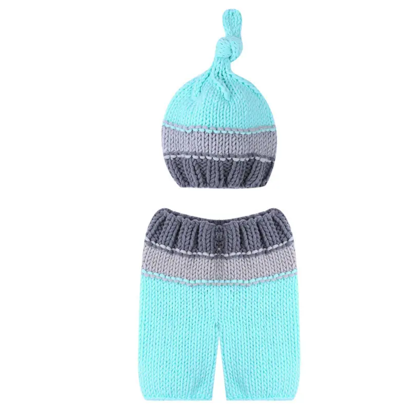 Born Crochet Outfits Baby Pography Props Po Knit Pants Hat Born Pography Accessories 0-4 Months 1