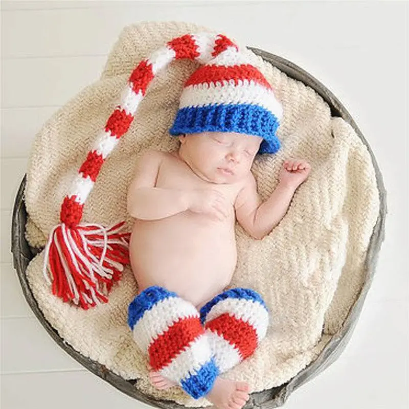 Born Hat Baby Hmade Crochet Pography Props Baby Hat Pants 1