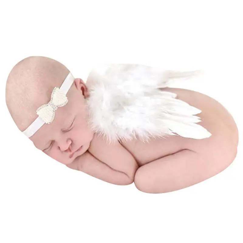 Born Pography Props Accessories White Angel Wings Baby Po Props 1