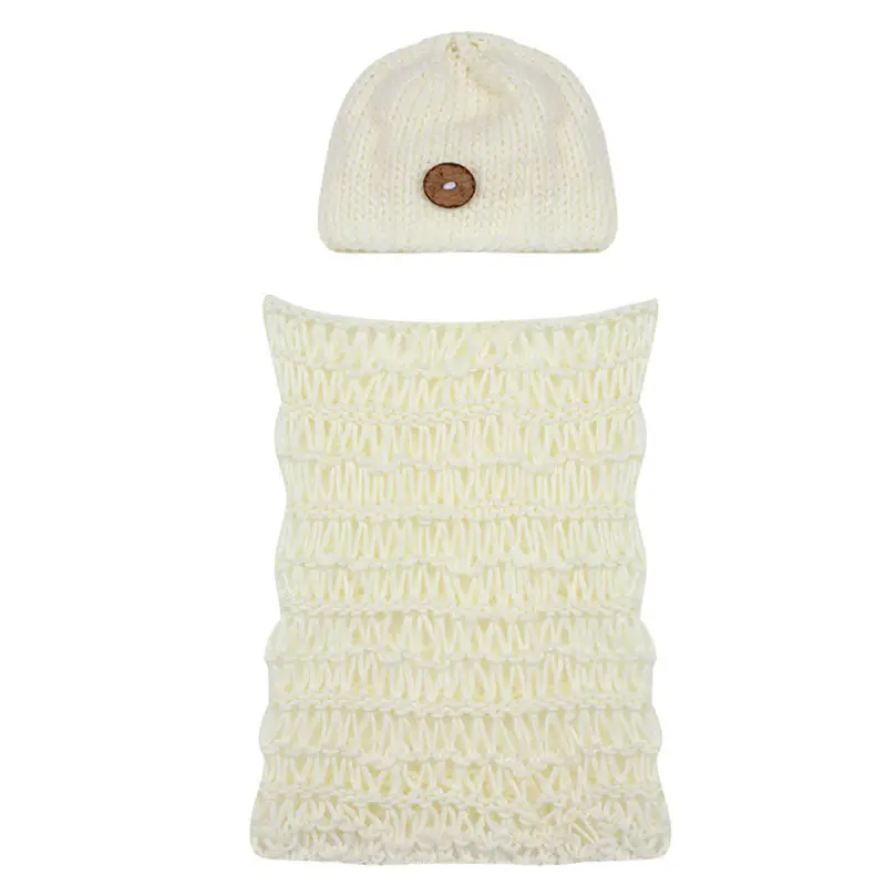 Born Pography Props Baby Blanket Knit Costume White Crochet Blanket Pography Props 1