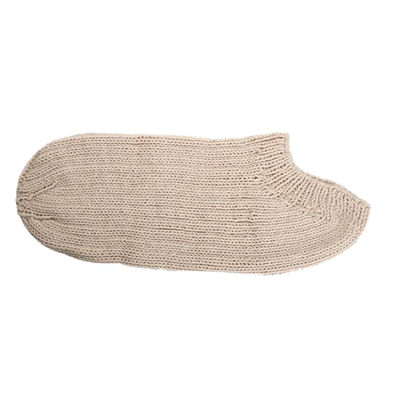 Born Pography Props Beige Baby Swaddle Sack Hmade Crochet Po Props Baby Cocoon Sleeping Bag 1
