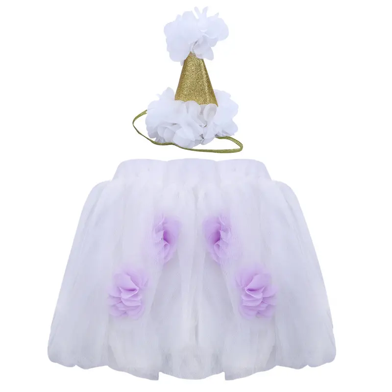 Born Pography Props Infant Costume Princess Baby Girl Tutu Skirt + Baby Crown 1