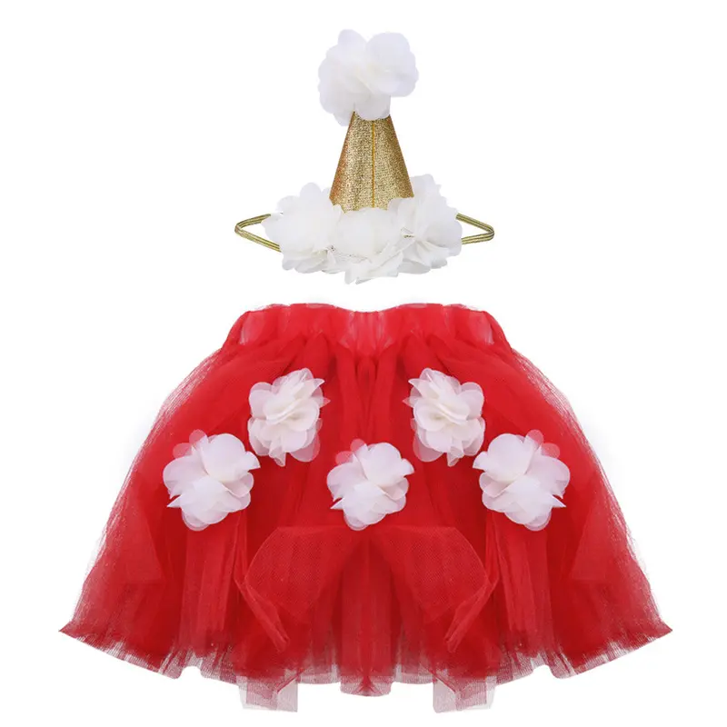 Born Pography Props Infant Costume Princess Baby Girl Tutu Skirt + Baby Crown 3