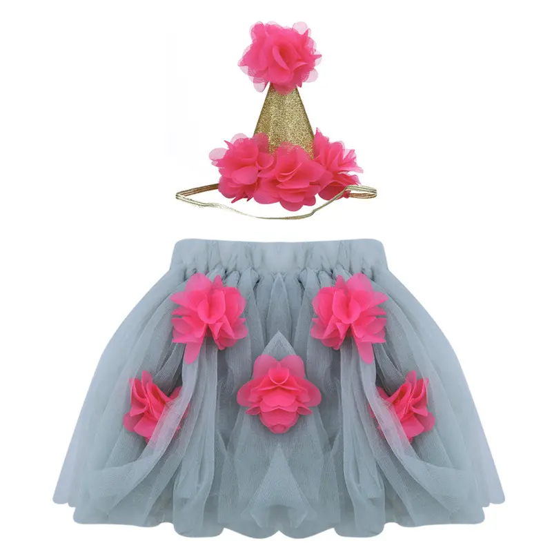 Born Pography Props Infant Costume Princess Baby Girl Tutu Skirt + Baby Crown 5