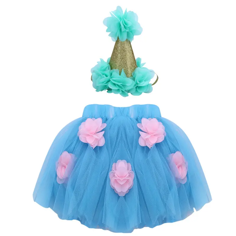 Born Pography Props Infant Costume Princess Baby Girl Tutu Skirt + Baby Crown 6