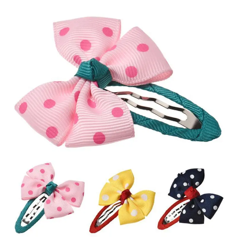 Bow Dot Children Kids Baby Girls Hair Accessories Clip Hairpins Barrettes Headwear Flowerboutique 1