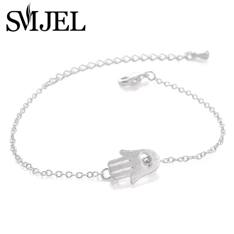 Bracelet 18K Gold Plated Hamsa Chain Bracelets Crystal Bracelets Party Gifts B008 1