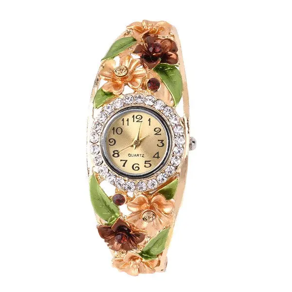 Bracelet Lady Quartz Wrist Watches 5 Color Optional Flower Shape 3