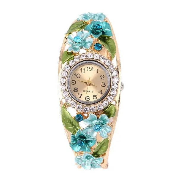 Bracelet Lady Quartz Wrist Watches 5 Color Optional Flower Shape 5