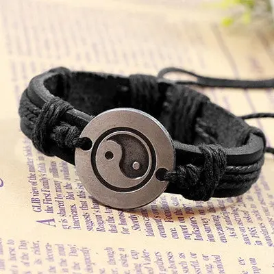 Bracelet Men Women Wristband Bangles Leather Bracelets For Mens Jewelry 1