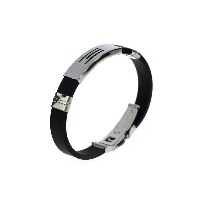 Bracelet Stainless Steel Bangle Trendy Casual Sport Hand Chain Men's Charm Bracelets Jewelry Gift 1