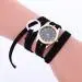 Bracelet Watch Women Dress Clock Pu Leather Weaving Gift Relogio Feminino 1