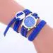 Bracelet Watch Women Dress Clock Pu Leather Weaving Gift Relogio Feminino 2