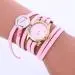 Bracelet Watch Women Dress Clock Pu Leather Weaving Gift Relogio Feminino 4