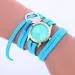 Bracelet Watch Women Dress Clock Pu Leather Weaving Gift Relogio Feminino 6