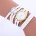 Bracelet Watch Women Dress Clock Pu Leather Weaving Gift Relogio Feminino 7