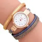 Bracelet Watch Women Dress Clock Wave Point Analog Pu Leather Band Relogio Feminino 2