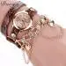 Bracelet Watch Women Luxury Heart Pendant Rhinestone Crystal Relogio Feminino Dress Clock 1