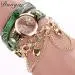 Bracelet Watch Women Luxury Heart Pendant Rhinestone Crystal Relogio Feminino Dress Clock 3