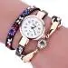 Bracelet Watch Women Rhinestone Crystal Dress Clock Leatheroid Gift Quartz Relogio Feminino 1