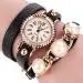 Bracelet Watch Women Rhinestone Crystal Dress Clock Pu Leather Relogio Feminino Gift 1