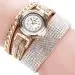 Bracelet Watch Women Vintage Design Pu Leather Ladies Rhinestone Crystal Dress Quartz Clock Relogio Feminino 1
