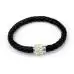 Bracelet Wristband Magnetic Rhinestone Buckle Leather Wrap Charm Friendship Bracelets Bangle Gift 2