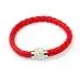 Bracelet Wristband Magnetic Rhinestone Buckle Leather Wrap Charm Friendship Bracelets Bangle Gift 4