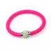 Bracelet Wristband Magnetic Rhinestone Buckle Leather Wrap Charm Friendship Bracelets Bangle Gift 5